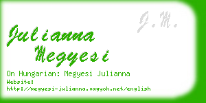 julianna megyesi business card